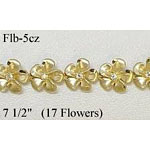 14k Gold Original Plumeria Hawaiian Bracelet 11.2g
